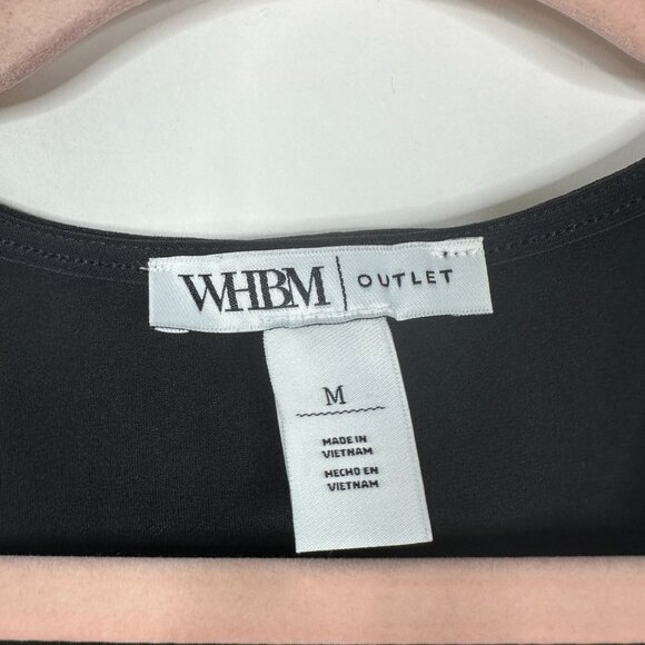 NWT White House Black Market Sleeveless Banded Bottom Surplice Top Medium #WHBM3 - Picture 4 of 9